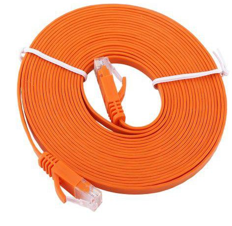 Generic 1m/5m/10m/15m RJ45 CAT6 Ethernet Network Flat LAN Cable UTP Patch Router Cables