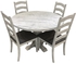 NUBI A428 - DN-ROUND Dining table with 4 chairs