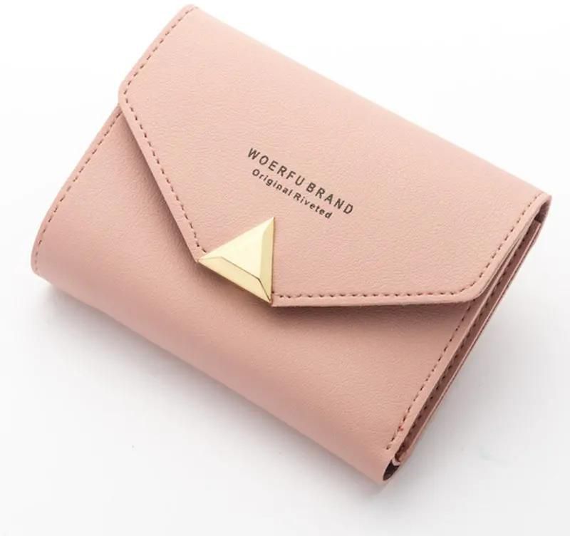 Ladies Purse Top Leather Mini Envelope Wallet Women Purse Small Clutch Women Wallets Card Holder