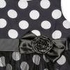 Veronica Exclusive Party Dress Black with White Polkadots and a Black Ribbon Waistband for Baby Girls - 3 Years