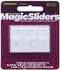 Magic Sliders 6-Piece Self Adhesive Hi-Profile Square Bumpers Clear 3/4inch