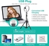 14 Inch Selfie Ring Light With 2.1M Tripod Stand And Cell Phone Holder For Live Stream/Makeup 14", 14INCH