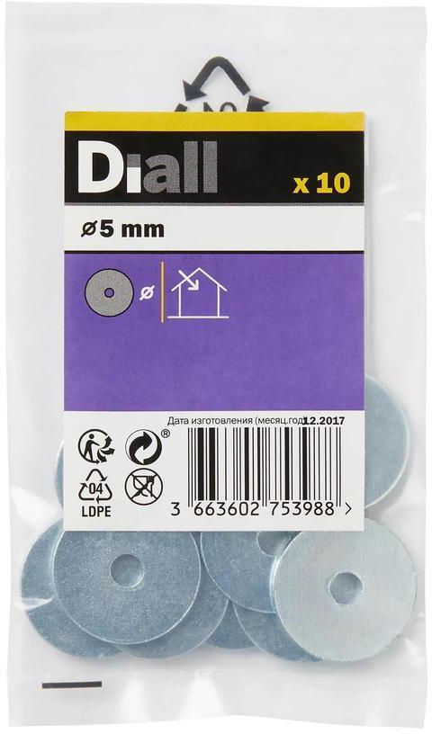 Diall Carbon Steel Penny Repair Washer Pack (Extra Large, 10 Pc.)