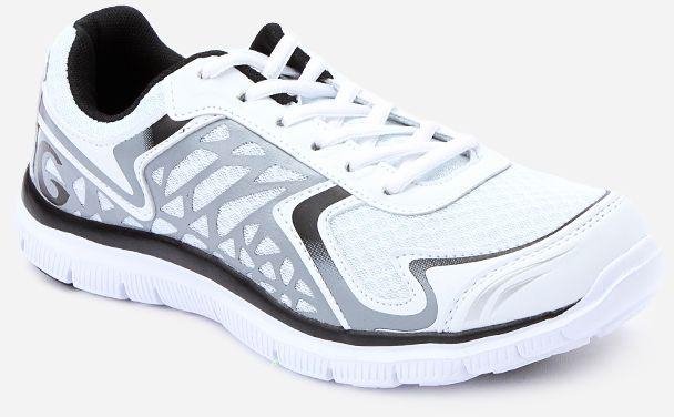 Activ Synthetic Sneakers - White & Grey