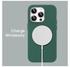 جراب من السيليكون لهاتف iPhone 14 Pro Max مقاس 6.7 بوصات ناعم حريري الملمس بالكامل جراب هاتف واقٍ لكامل الجسم غطاء مقاوم للصدمات مع بطانة من الألياف الدقيقة باللون الأخضر