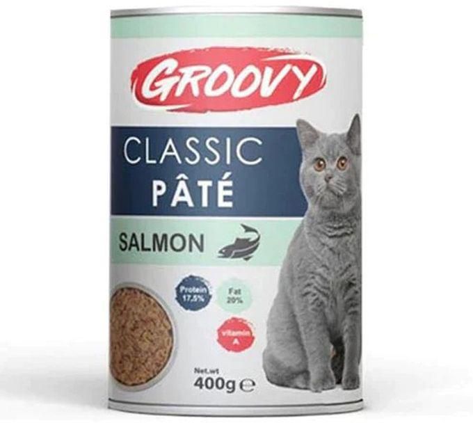 Groovy Groovy Classic Pate With Salmon Adult Cat Wet Food 6Cans X 400 G