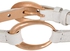 Esprit Women's Leather & Stainless Steel Ovality White Rose Leather Bracelet - ESBR11423K200