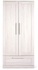 Atlas 3 Piece Cotbed Set with Dresser Changer and Wardrobe- White