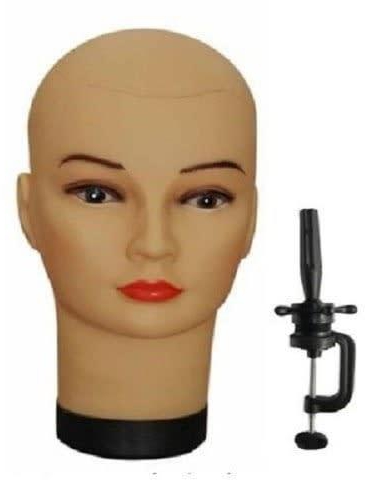 Plastic Mannequin Head With Clamp For Wig Making
