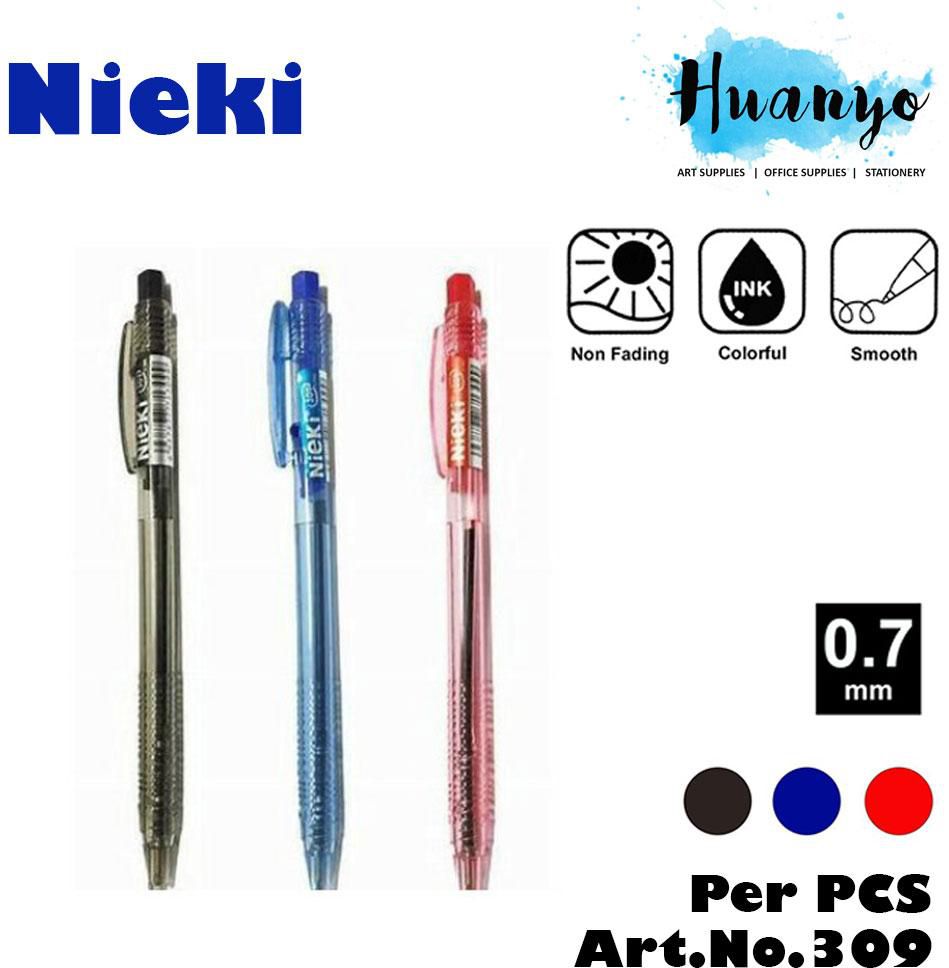 Nieki Retractable Ball Point Pen 0.7MM No. 309 (3 Colors) [Per PCS]