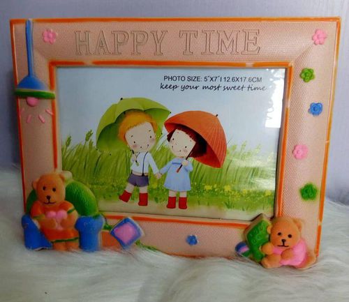 Happy Time Children Picture Frame - Orange