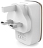 LDNIO A2204 Travel Charger 2 USB Port AUTO-ID Charger 2.4A 12W With Type-C Cable - White