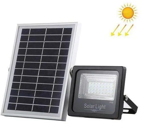 30W Solar Powered LED Flood Light,Solar Panel & Remote Control (White Light