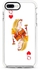 Protective Case Cover For Apple iPhone 8 Plus Queen Of Hearts Full Print