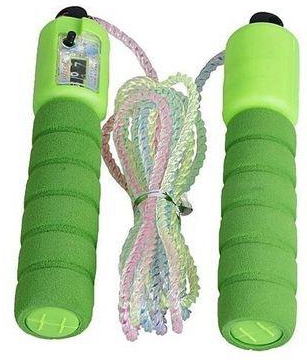 Generic Skipping Rope With Digital Counter - Green
