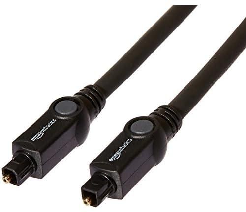 Amazon Basics Cl3 Rated Optical Audio Digital Toslink Cable - 10 Feet