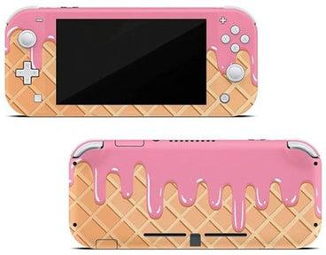 Melted Ice Cream Cone Skin For Nintendo Switch Lite