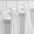 SVARTSTARR Shower curtain - white/grey 180x200 cm