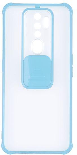 OPPO A9 2020 - Anti Shock Clear Cover With Colored Frame And Camera Slider