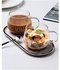 Persepolis Good Morning Glass Coffee Tea Breakfast Mug Clear Cup for Drinks Milk Dessert Cereal (White Letters)
