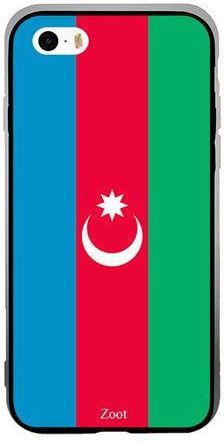 Thermoplastic Polyurethane Protective Case Cover For Apple iPhone SE Azerbaijan Flag