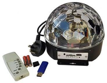 Crystal Magic Ball Bluetooth Speaker Black