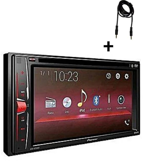 Pioneer AVH-215BT Car DVD Player Stereo with Bluetooth Android mirror link + free AUX Cable
