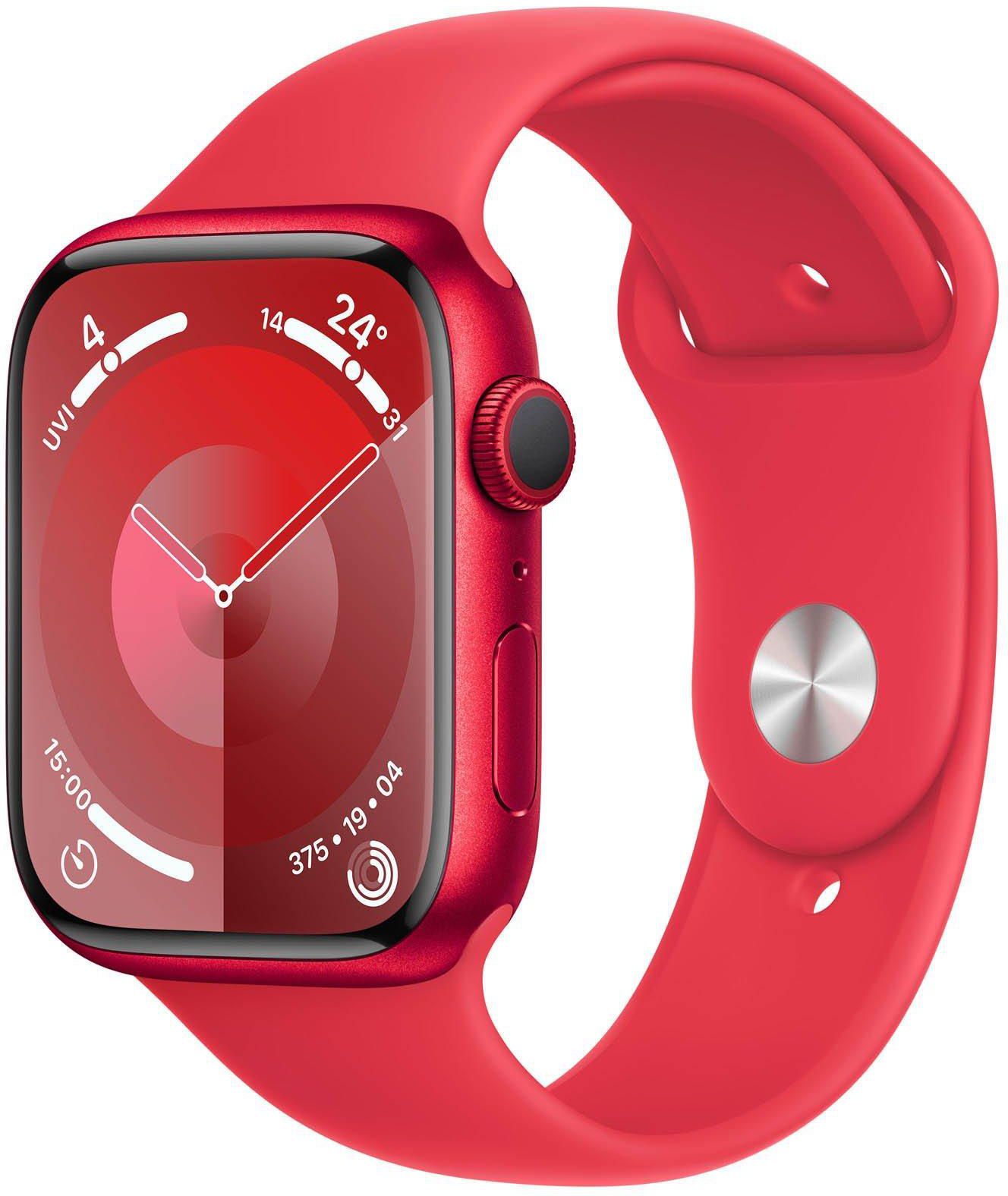 Apple Watch Series 9 GPS 41mm Aluminium Case with (PRODUCT)RED Sport Band - M/L
