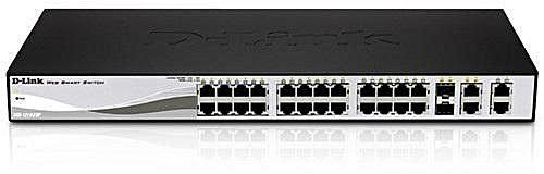 D-Link DGS-1210-28P Web Smart - 24-Port 10/100/1000BaseT PoE + 4 SFP ports Web Smart Switch