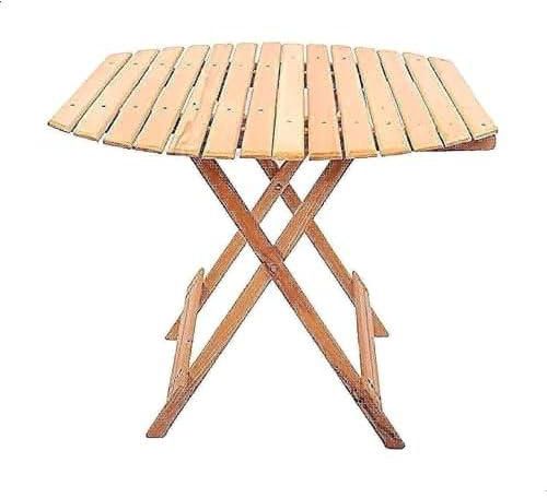 طاولة خشبية قابلة للطي من مومنتوم، لون بيج