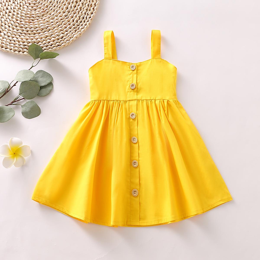 NBB8 Baby Girls Dress 1-5Y - 5 Sizes (Blue - Yellow)