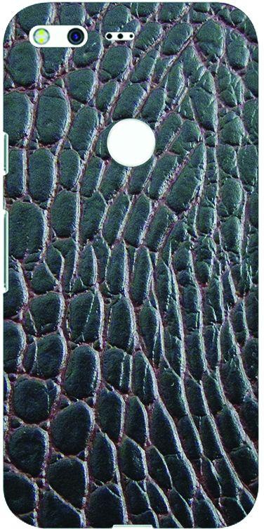 Stylizedd Google Pixel Slim Snap Case Cover Matte Finish - Cowhide Leather (Brown-Black)