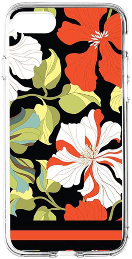 Flexible Hard Shell Case Cover For Apple iPhone 8/iPhone 7 Floral 02