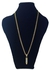30' Thin Cuban Link Gold Chain With Bullet Pendant