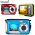 Cewaal 2.7'' LCD Double Screen Camcorder 24MP 16X Zoom Digital Camera Photography 24MP 16x Zoom HD Digital Camera Waterproof CHSMALL
