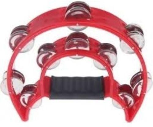 High Standard Double Layer Red Tambourine "Let Me Increase Praises To My God"