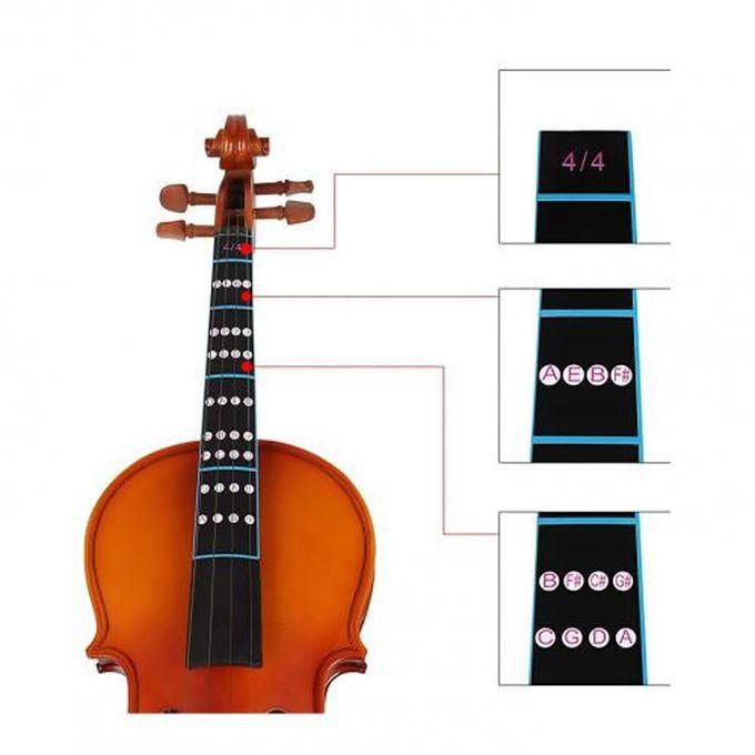 Fiddle Violin Practice Guide Sticker Fingerboard Marker Fretboard Position Indicator - 4/4