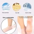 Silicone Socks, Gel Foot Skin Care Moisturizing Socks SEBS Protective Heel Anti-crack Socks Waterproof Beach Socks Helps To Remove Calluses Corns Dry Or Cracked Foot Skin (L(39-41), Skin Color)