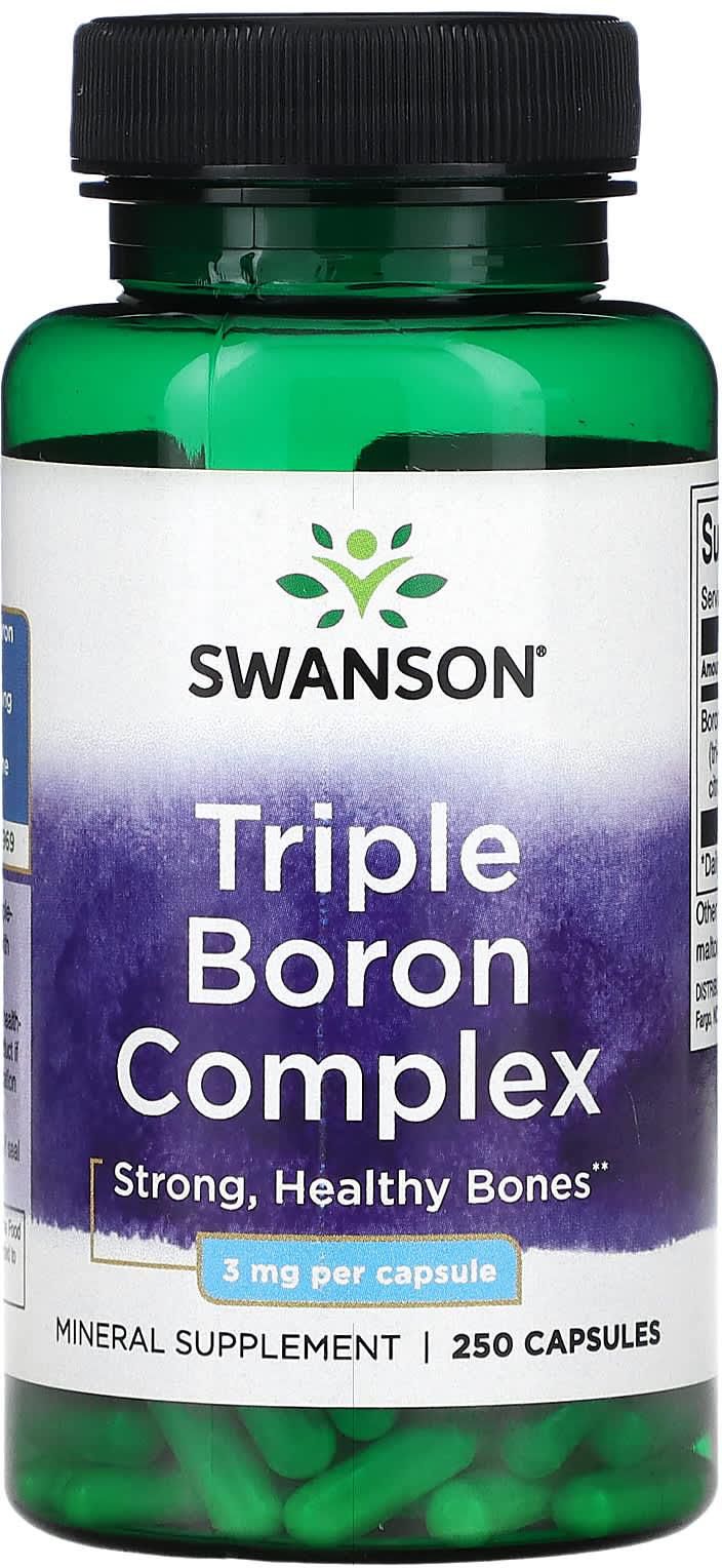 Swanson (سوانسون)‏, مركب البورون الثلاثي ، 3 ملجم ، 250 كبسولة