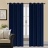 Egyptian Cotton Velvet Curtain Grommets - Dark Blue