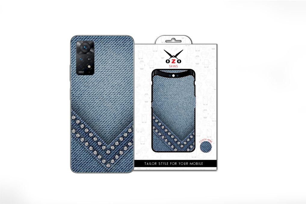 OZO Skins Blue Sewing Jeans Sticker For Xiaomi Redmi Note 11 pro 5G