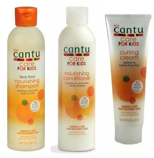 Cantu Care For Kids Nourishing Shampoo& Conditioner, Curling Cream