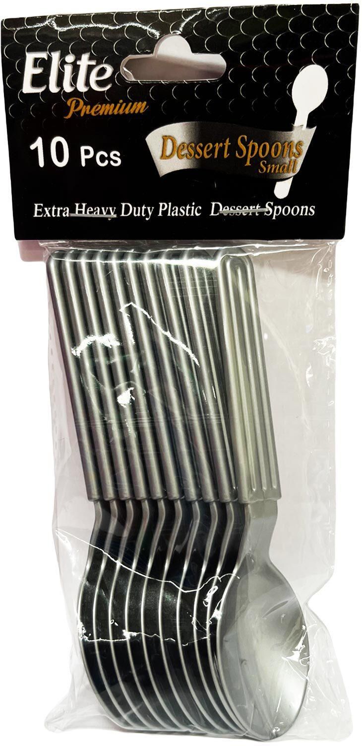 Elite Small Spoons - Silver - 10 Pieces