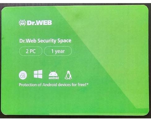 Dr. Web Total Security - 2 PC/ User 1 Year 