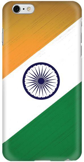غطاء رفيع وانيق لهاتف ايفون 6Plus بلون مطفي - بطبعة علم الهند