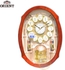Orient Wall Clock - OW2031 (Brown - Red)
