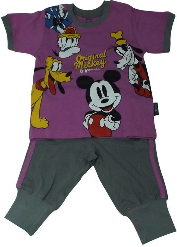 Junior Bs307-15 Set Of 2 Pieces Outfit For Boys - Purple And Gray