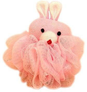 Cute Animal Bath Sponge Shower Loofah Pink 13cm