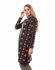 Andora Cotton Patterned Hooded Open Front Longline Cardigan for Women - Multi Color, M