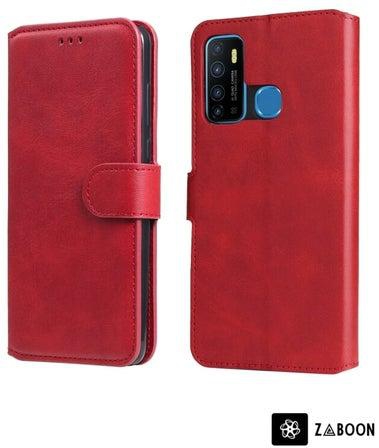 Protective Case Cover For Infinix Hot 9 Classic Calf Texture PU + TPU Horizontal Flip Leather Case with Holder & Card Slots & Wallet